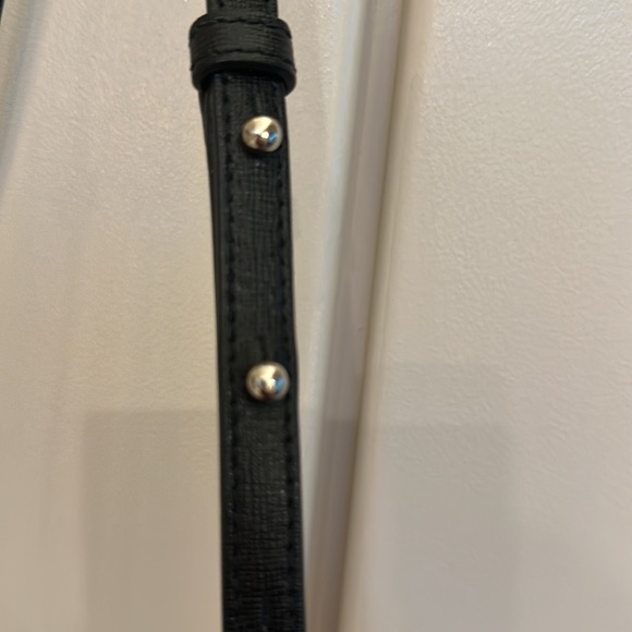 VERSACE Black Leather Gold Chain Crossbody - Picture 10 of 12
